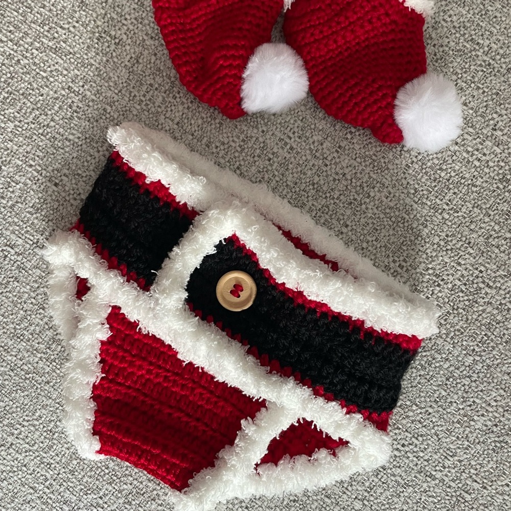 Knit Santa Set for Baby